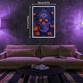 Vibrante puzzle arte del cranio di zucchero 1000 pezzi